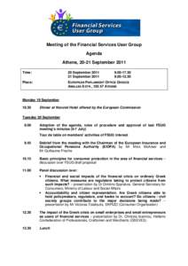 Agenda for the FSUG meeting of[removed]September 2011