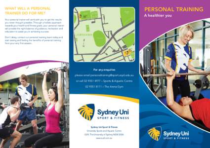 Health club / Exercise / Personal trainer / Training / Sydney Uni Sport and Fitness