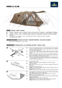 DOGON 4 (+2) AIR  Dogon 4+2 Inhoud Contents – Inhalt – Contenu NL