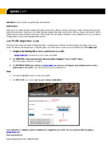 lyndaEnterprise Registration Guide  1