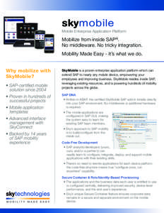 Enterprise architecture / Software / Open Travel Alliance / SAP AG / Mobile enterprise application platform / ABAP / Sybase iAnywhere / SAP NetWeaver / SAP / Information technology management / Business software