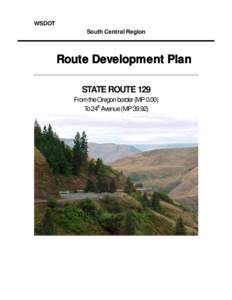 2002 SR 129 Route Development Plan