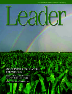 Ag Credit ACA • www.agcredit.net • July[removed]Quick Primer on Financial Preparation 2013 Ohio Agricultural County Fair Schedule