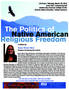 New Mexico / Harjo / Indigenous peoples of the Americas / History of North America / Shown / Deloria / Vine Deloria /  Jr. / Institute of American Indian Arts / National Congress of American Indians / Cheyenne people / Muscogee people / Suzan Shown Harjo
