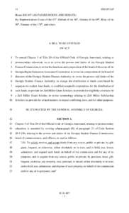 14  HB 697/AP House Bill 697 (AS PASSED HOUSE AND SENATE) By: Representatives Evans of the 42nd, Ehrhart of the 36th, Abrams of the 89th, Riley of the