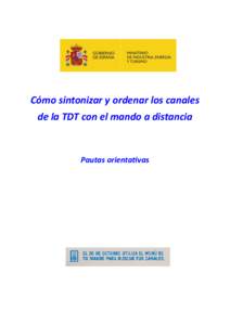 Cómo sintonizar y ordenar los canales de la TDT con el mando a distancia