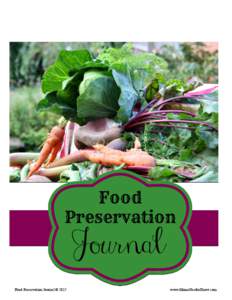 Food Preservation Journal © 2015  www.MomsNeedtoKnow.com Plant