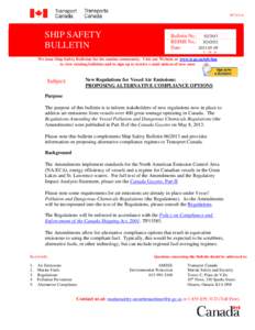 TP 3231 E  SHIP SAFETY BULLETIN  Bulletin No.: [removed]