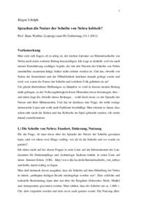 1  Jürgen Udolph Sprachen die Nutzer der Scheibe von Nebra keltisch? Prof. Hans Walther (Leipzig) zum 90. Geburtstag)