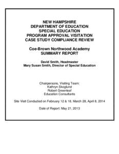 Microsoft Word - Coe-Brown Academy[removed]Case Study Report[removed]revised[removed]doc