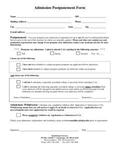 Microsoft Word - Postponement Form[removed]doc