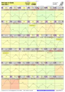 - < maand > + klik voor langjarig Het weer in Eelde Juni 2011 maandag