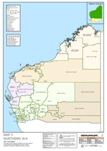 Western Australia LGA Boundaries Australian Coastline  Towns