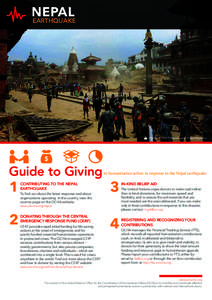 NEPAL EARTHQUAKE Credit: © UNDP Nepal/Laxmi Prasad Ngakhusi  Guide to Giving