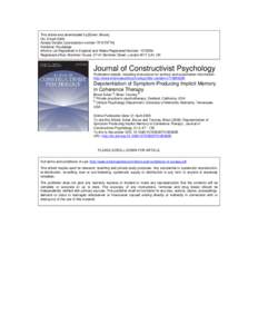 This article was downloaded by:[Ecker, Bruce] On: 8 April 2008 Access Details: [subscription number[removed]Publisher: Routledge Informa Ltd Registered in England and Wales Registered Number: [removed]Registered office