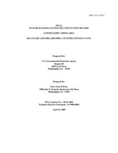 Hazardous waste / United States Environmental Protection Agency / Folcroft /  Pennsylvania / Waste management / Superfund / John Heinz National Wildlife Refuge at Tinicum / Toxic waste / Incineration / Surface runoff / Environment / Pollution / Waste