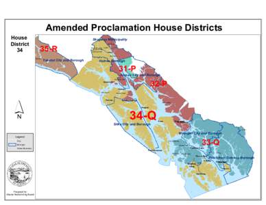 House District 34 Amended Proclamation House Districts Skagway Municipality