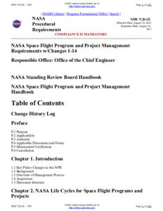 Verify current version before use at: http://nodis3.gsfc.nasa.gov/ NPR 7120.5E -- TOC  Page 1 of 142