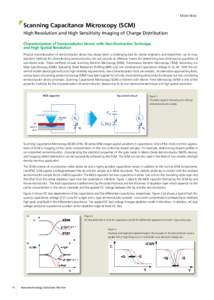 Mode Note  Scanning Capacitance Microscopy (SCM) High Resolution and High Sensitivity Imaging of Charge Distribution Characterization of Semiconductor Device with Non-Destructive Technique and High Spatial Resolution