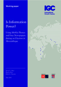 Working paper  Is Information Power? Using Mobile Phones and Free Newspapers
