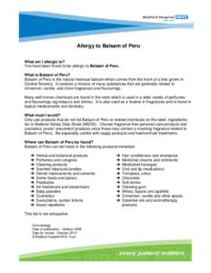 Microsoft Word - Allergy to Balsam of Peru.doc