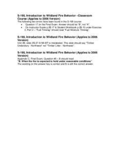 Microsoft Word - Update.S190.IntroFireBehaviorClassroom.doc