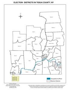 ELECTION DISTRICTS IN TIOGA COUNTY, NY  Ü Richford 1