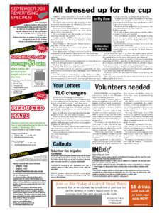 2  Waitomo News – Thursday, September 8, 2011 SEPTEMBER 2011 ADVERTISING