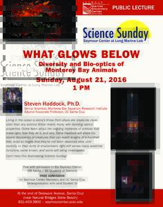 Public Lecture  Science Sunday Seymour Center at Long Marine Lab  MBARI