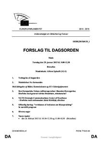 EUROPA-PARLAMENTET[removed]Underudvalget om Sikkerhed og Forsvar