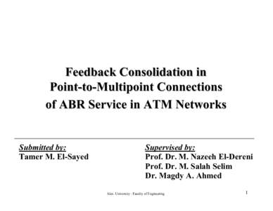 Computing / Electronics / Traffic contract / Technology / Available Bit Rate / Asynchronous Transfer Mode / Network congestion / Throughput / Transmission Control Protocol / Teletraffic / Network performance / Broadband