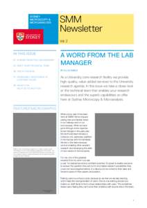 SYDNEY AUSTRALIAN CENTRE FOR & MICROSCOPY MICROSCOPY & MICROANALYSIS