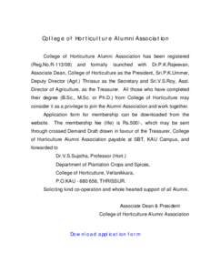 College of Horticulture Alumni Association