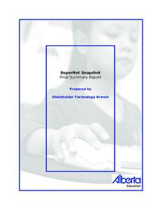 E-learning / Educational technology / Supernetwork / Education / Alberta SuperNet / Technology integration