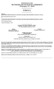 UNITED STATES SECURITIES AND EXCHANGE COMMISSION Washington, D.C[removed]FORM 10-Q (Mark One) _ QUARTERLY REPORT PURSUANT TO SECTION 13 OR 15(d) OF THE SECURITIES EXCHANGE ACT OF 1934