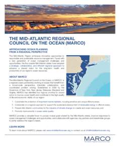 Mid-Atlantic Regional Council on Oceans / Oceanography / Sustainability / Climate change in the United States / Environment of the United States / Joint Ocean Commission Initiative