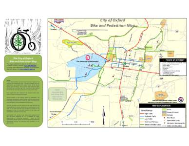 City of Oxford Bike and Pedestrian Map ~2 Miles The City of Oxford Bike and Pedestrian Map