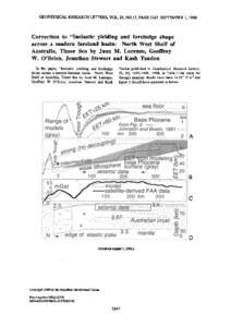 GEOPHYSICAL RESEARCH LETTERS,VOL.25,NO.17,PAGE3247,SEPTEMBER 1, 1998  Correction to 