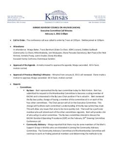 KANSAS ADVISORY COUNCIL ON HIV/AIDS (KACHA)