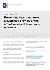 ISSN[removed]EMCDDA PAPERS Preventing fatal overdoses: a systematic review of the