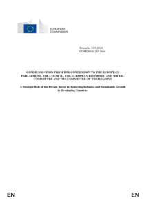 EUROPEAN COMMISSION Brussels, [removed]COM[removed]final