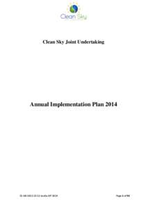 Clean Sky Joint Undertaking  Annual Implementation Plan 2014 CS-GB[removed]doc8a AIP 2014