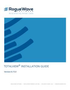 TotalView Debugger Installation Guide
