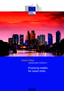 Smart Cities  Stakeholder Platform Financing models for smart cities
