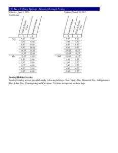 230-West Tiffany Springs - Monday through Friday  2 2