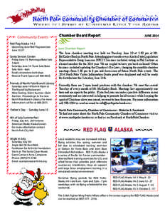 Community Events  Chamber Board Report JUNE 2014