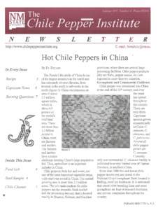 Chile Pepper Institute T T  E