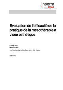 psychiatric and/or psychological  Evaluation de l’efficacité de la