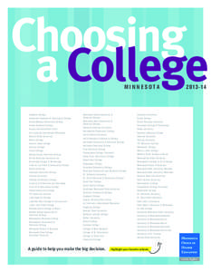 Choosing a College minn e sota Academy College Alexandria Technical & Community College