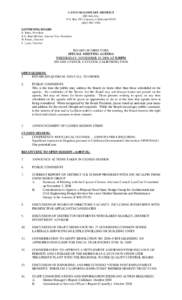 CAYUCOS SANITARY DISTRICT 200 Ash Ave. P.O. Box 333, Cayucos, California[removed]3290 GOVERNING BOARD R. Enns, President